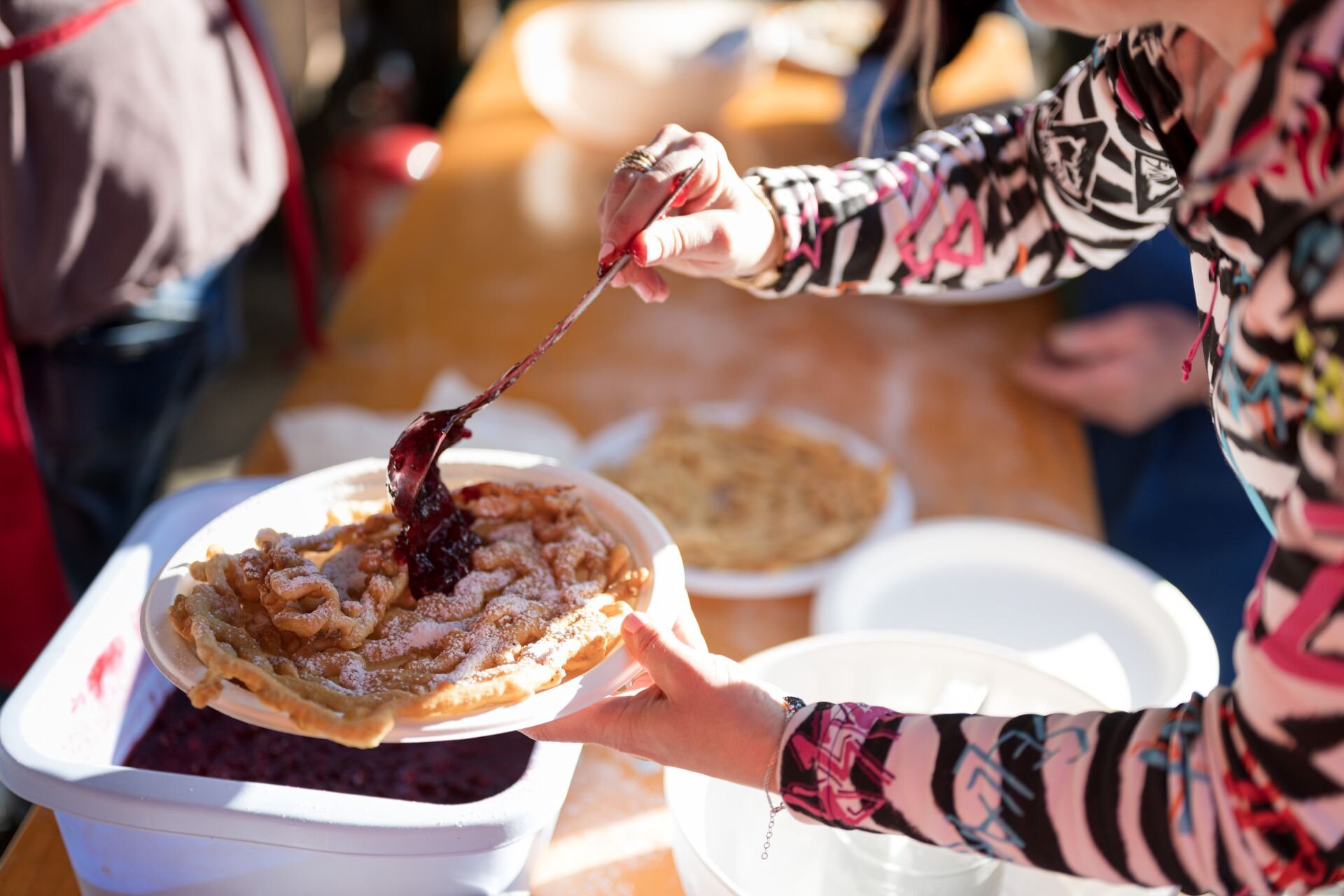 Le fortae, piatto tipico delle sagre in Val di Fassa | © Archivio immagini ApT Val di Fassa - Imago Garage