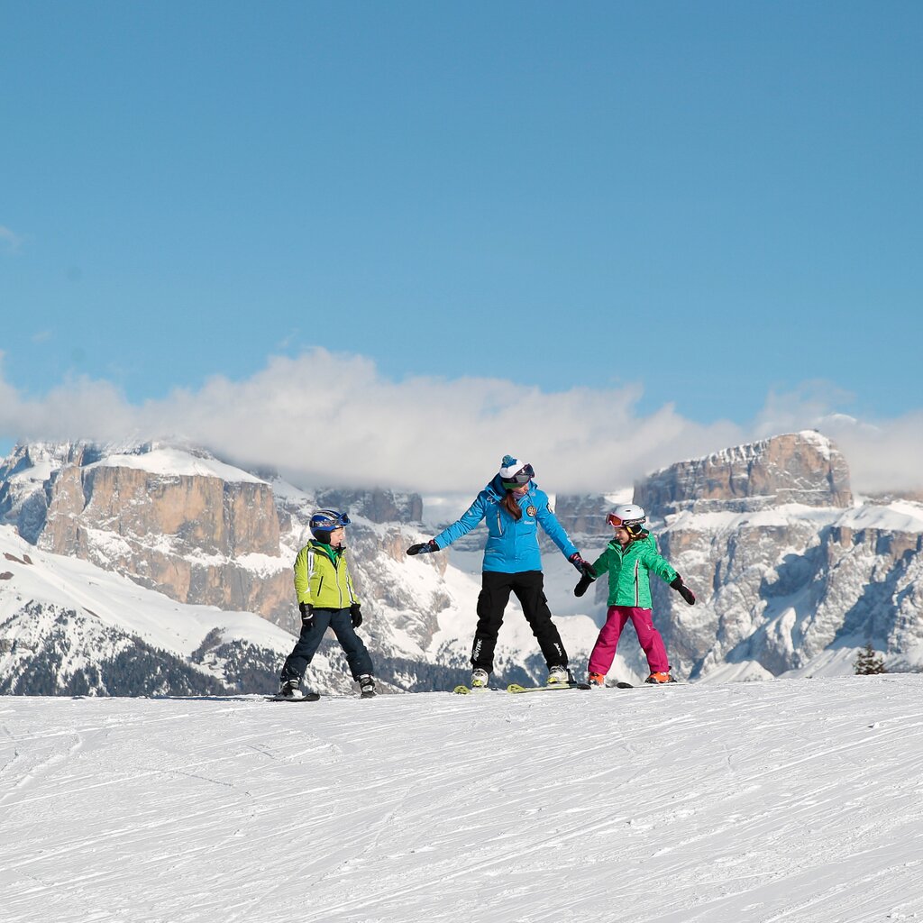 Scuola di sci in Val di Fassa | © Federico Modica - Archivio Immagini ApT Val di Fassa