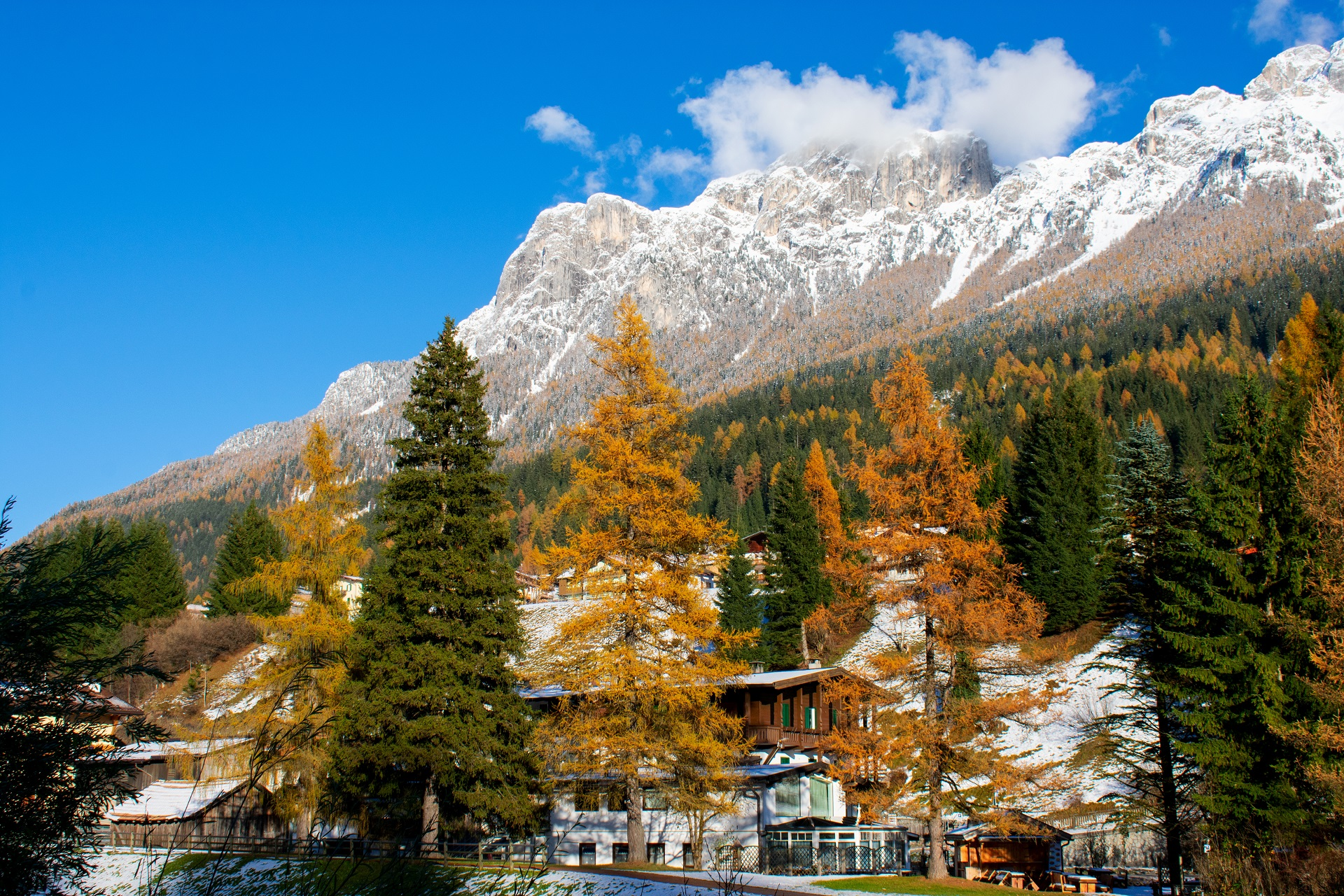 Scorcio autunnale a Soraga, in Val di Fassa | © Archivio Immagini APT Val di Fassa