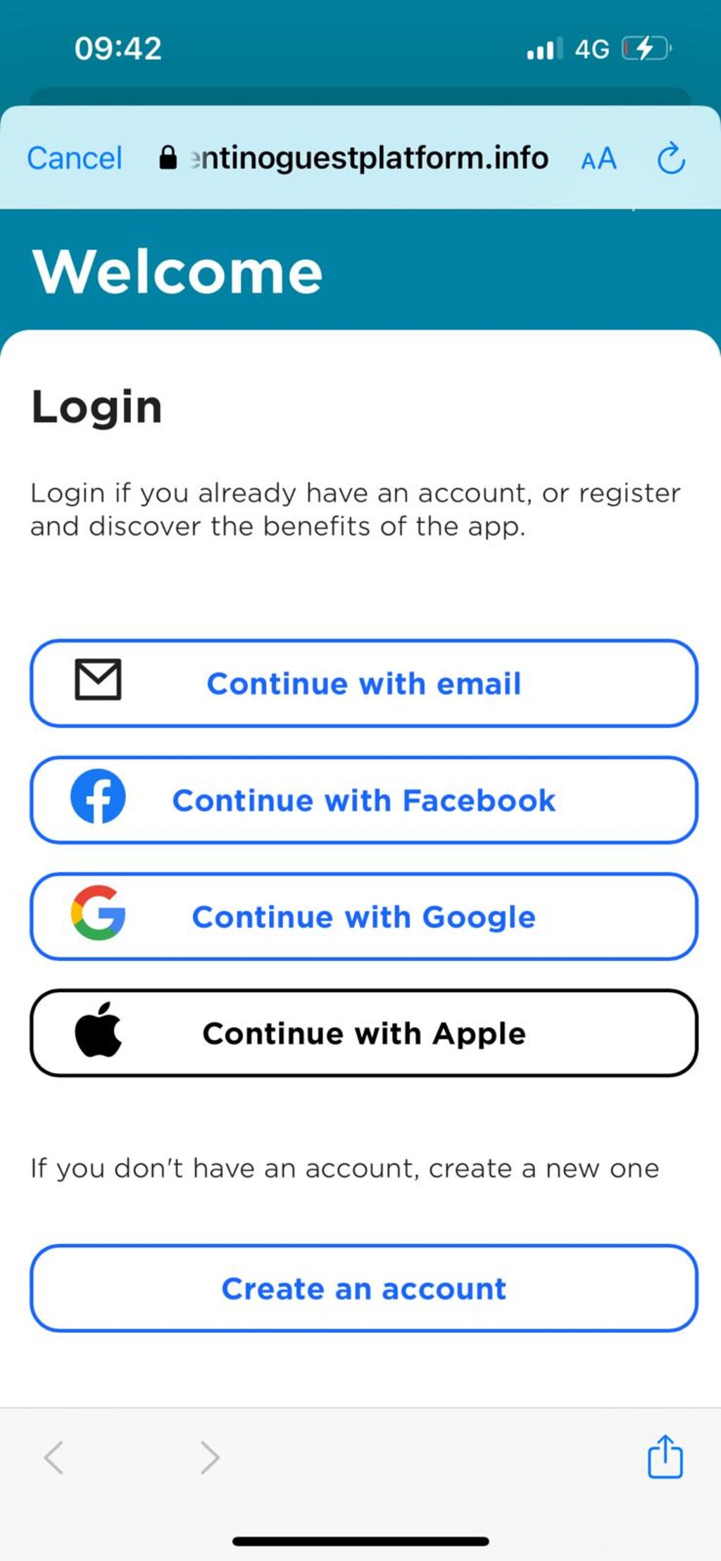 1 Accedi Registrati Con Email O Social EN