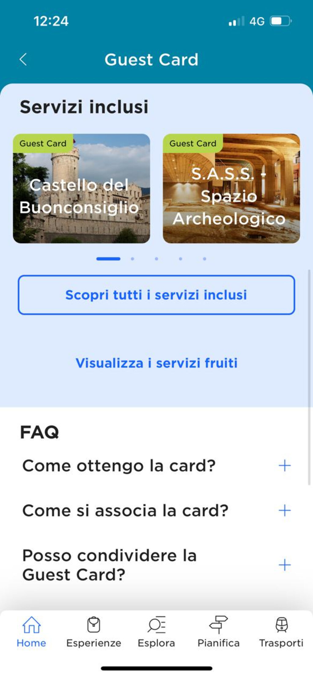 6 Servizi Card FAQ