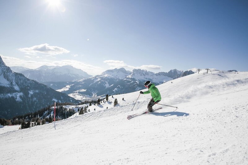 Sciare nell'area Buffaure-Ciampac in Val di Fassa | © Archivio immagini ApT Val di Fassa - Federico Modica